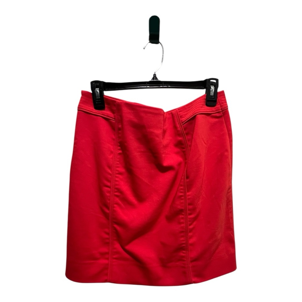 White House Black Market Red-Orange Pencil Skirt Size-8 - Picture 4 of 8